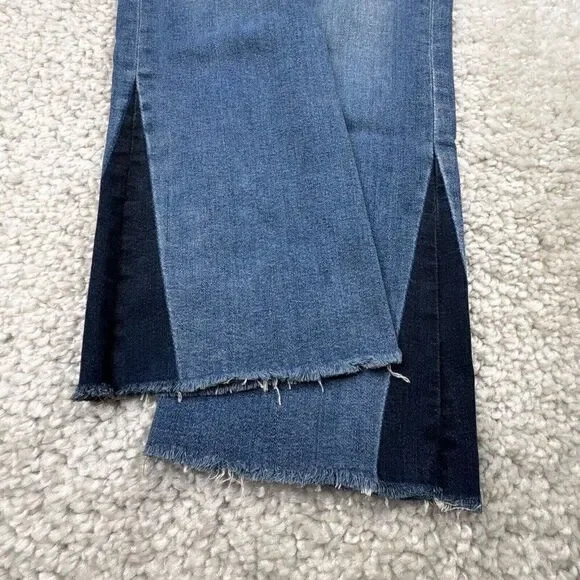 FRAME Le Crop Mini Boot Jean Raw Hem Austin Wash - Picture 7 of 11